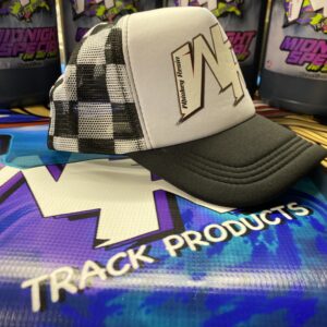 CHECKERED FLAG WR (WHISKEY RESIN) WHITE FRONT HAT